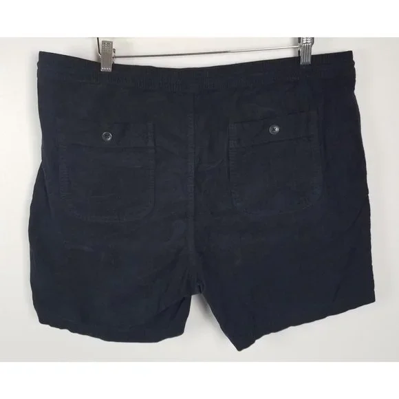 Taylor Stitch Men's Sz. XXL The Apres Corduroy Shorts In Dark Navy Pinwale NWT
